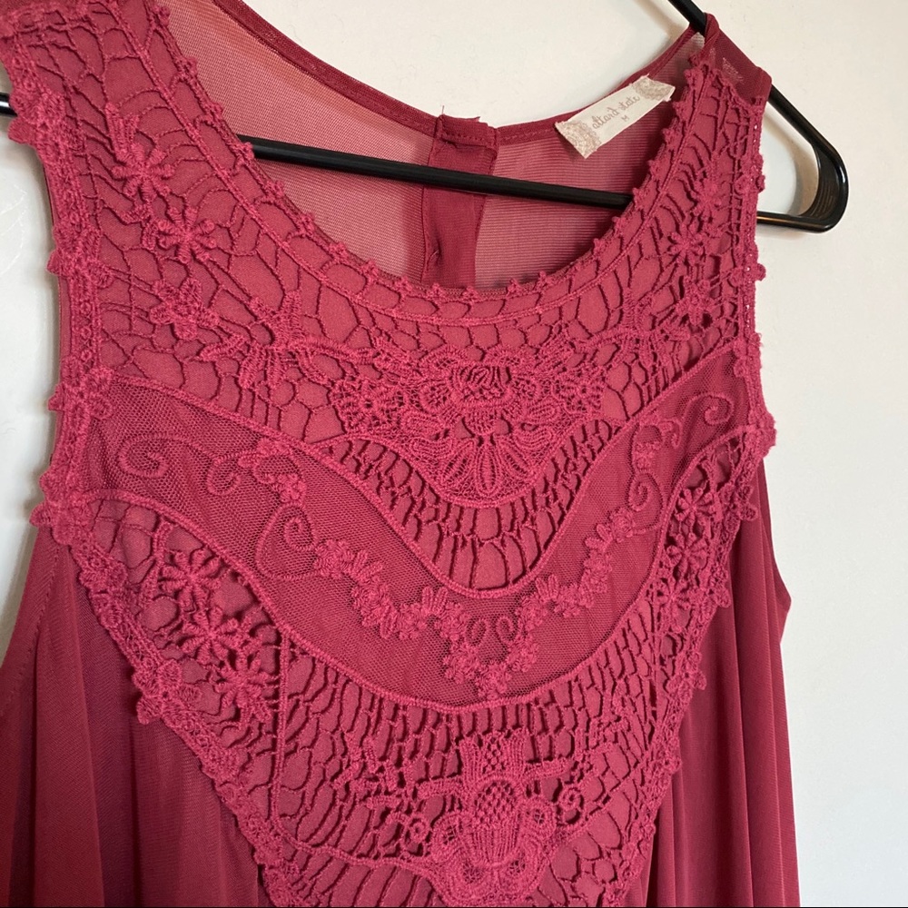Altar’d state Charlotte dress size Medium maroon